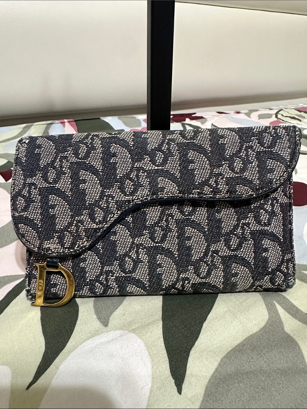 Dior Denim 'Saddle' Wallet